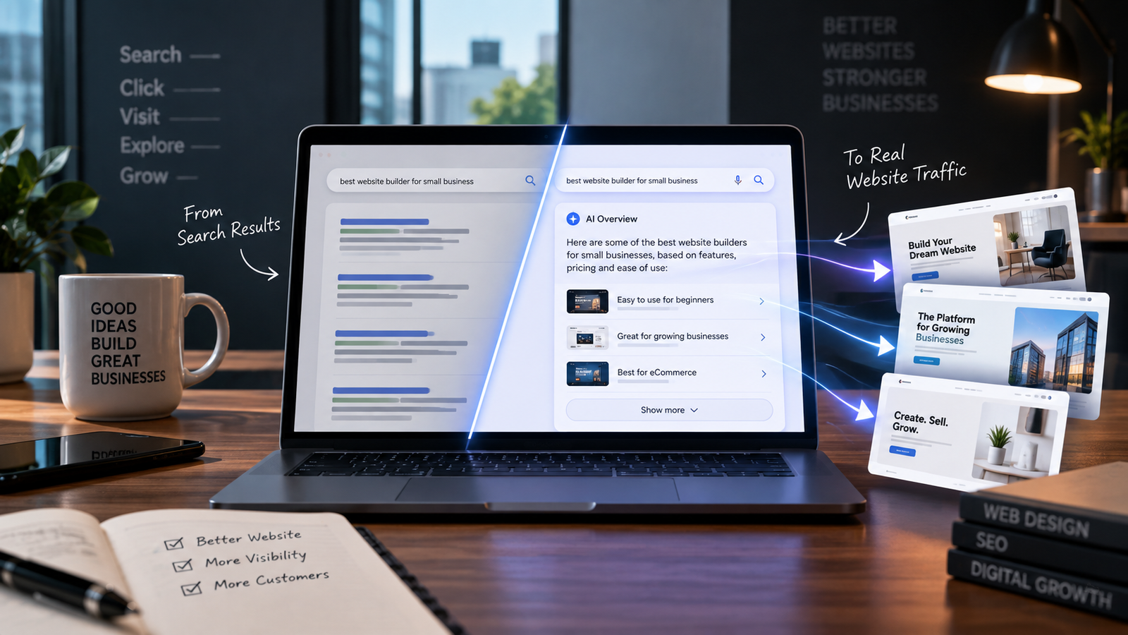 Google AI Search Is Changing Website Traffic: What Businesses Need to Know in 2026 cover image
